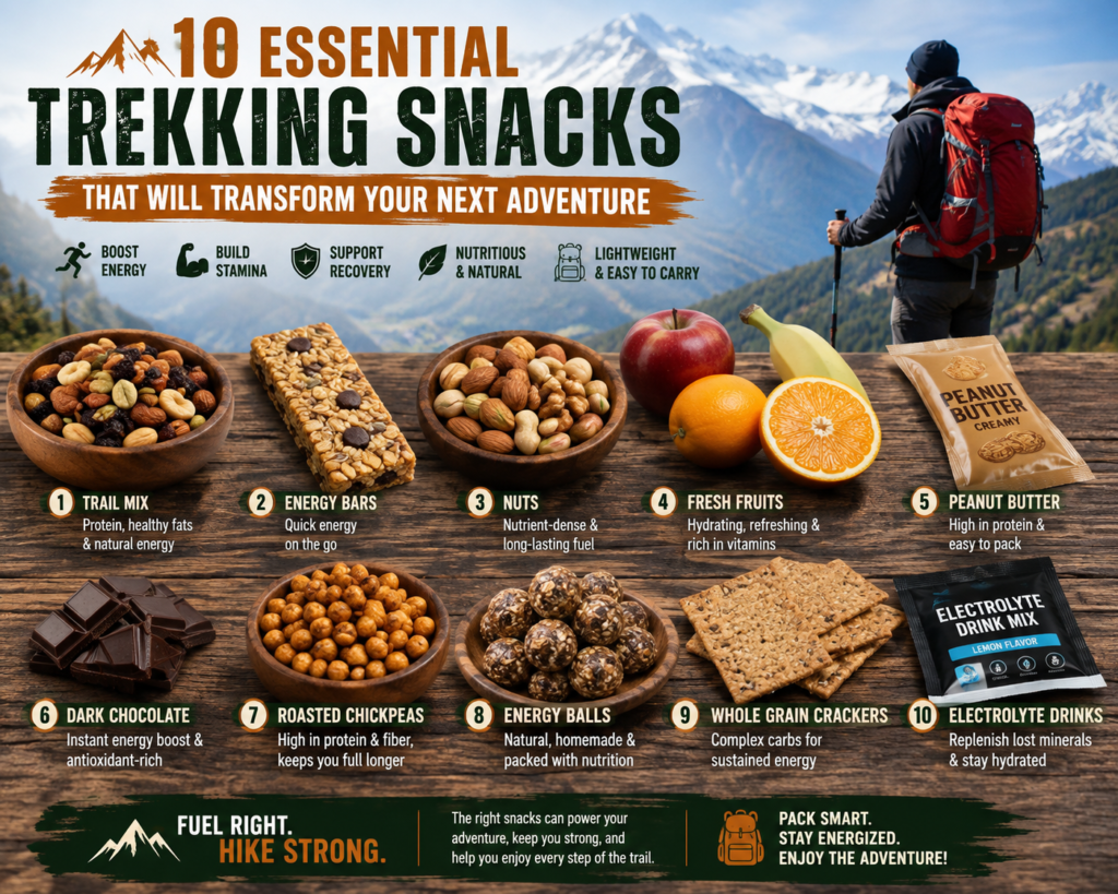 10 Essential Trekking Snacks That Will Transform Your Next Adventure | Trekkersfuel ChatGPT Image Aug 7 2026 11 56 49 AM 1 1024x819